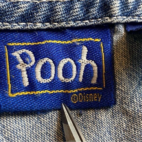 Pooh Disney Vintage Bib Overalls Size Large - Picture 3 of 16